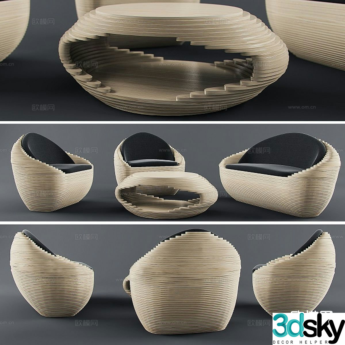 outdoor sofa 3d model