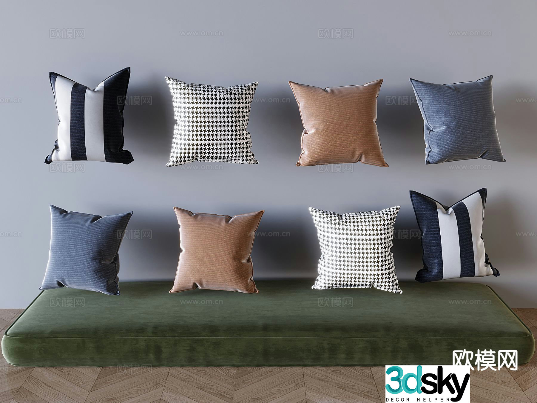 Pillow cushion sofa cushion bay window cushion 3D model