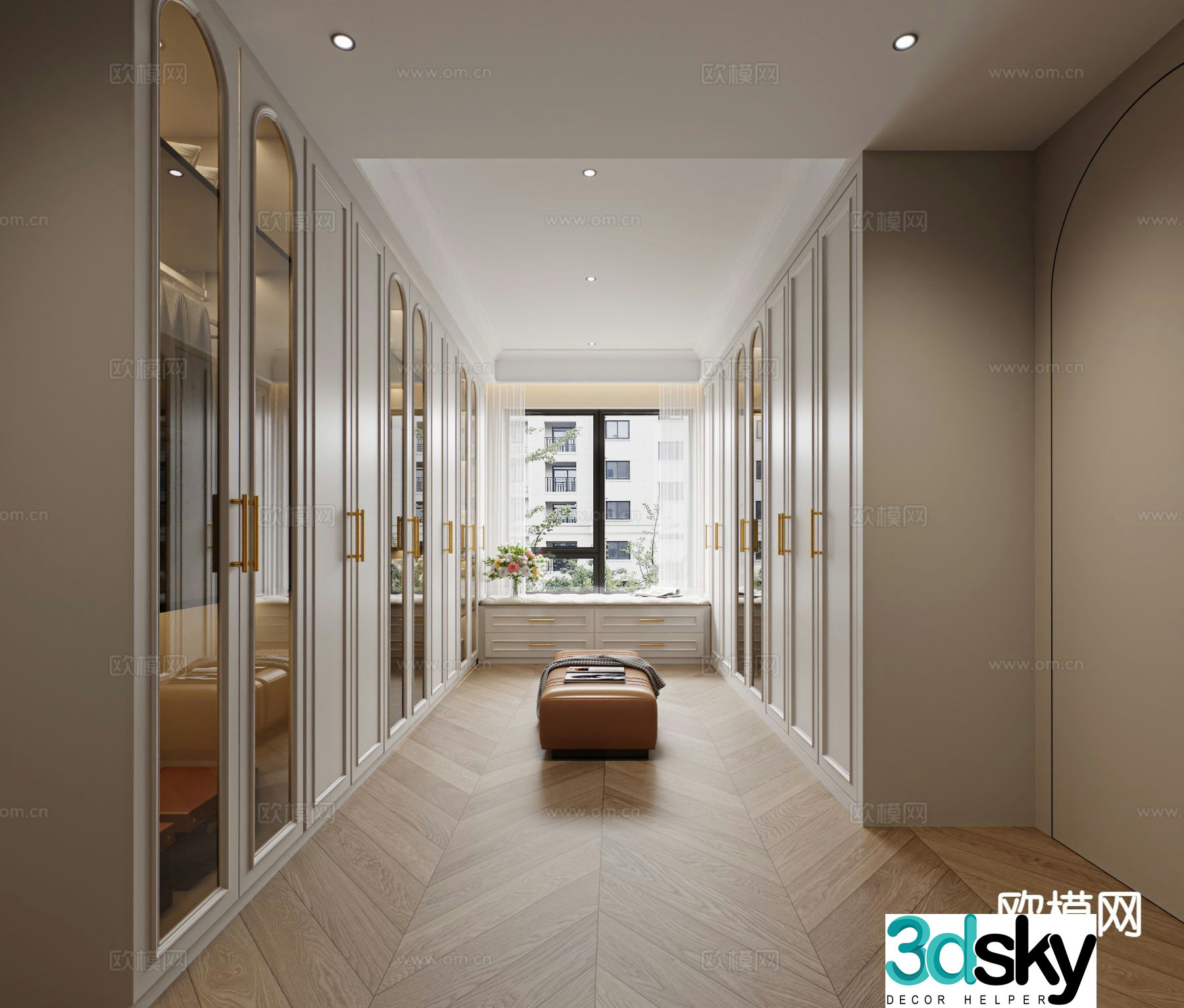 French cloakroom 3d model