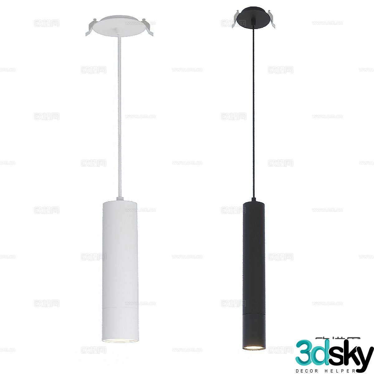 Bedside small chandelier 3d model
