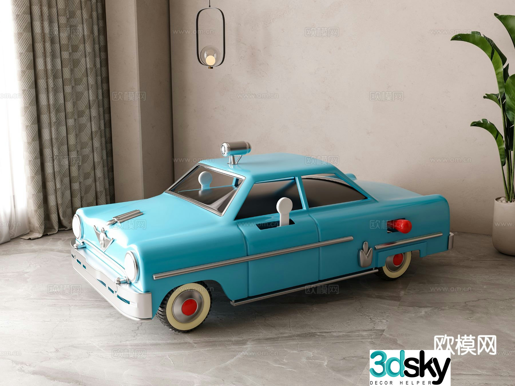 American toy car 3d model