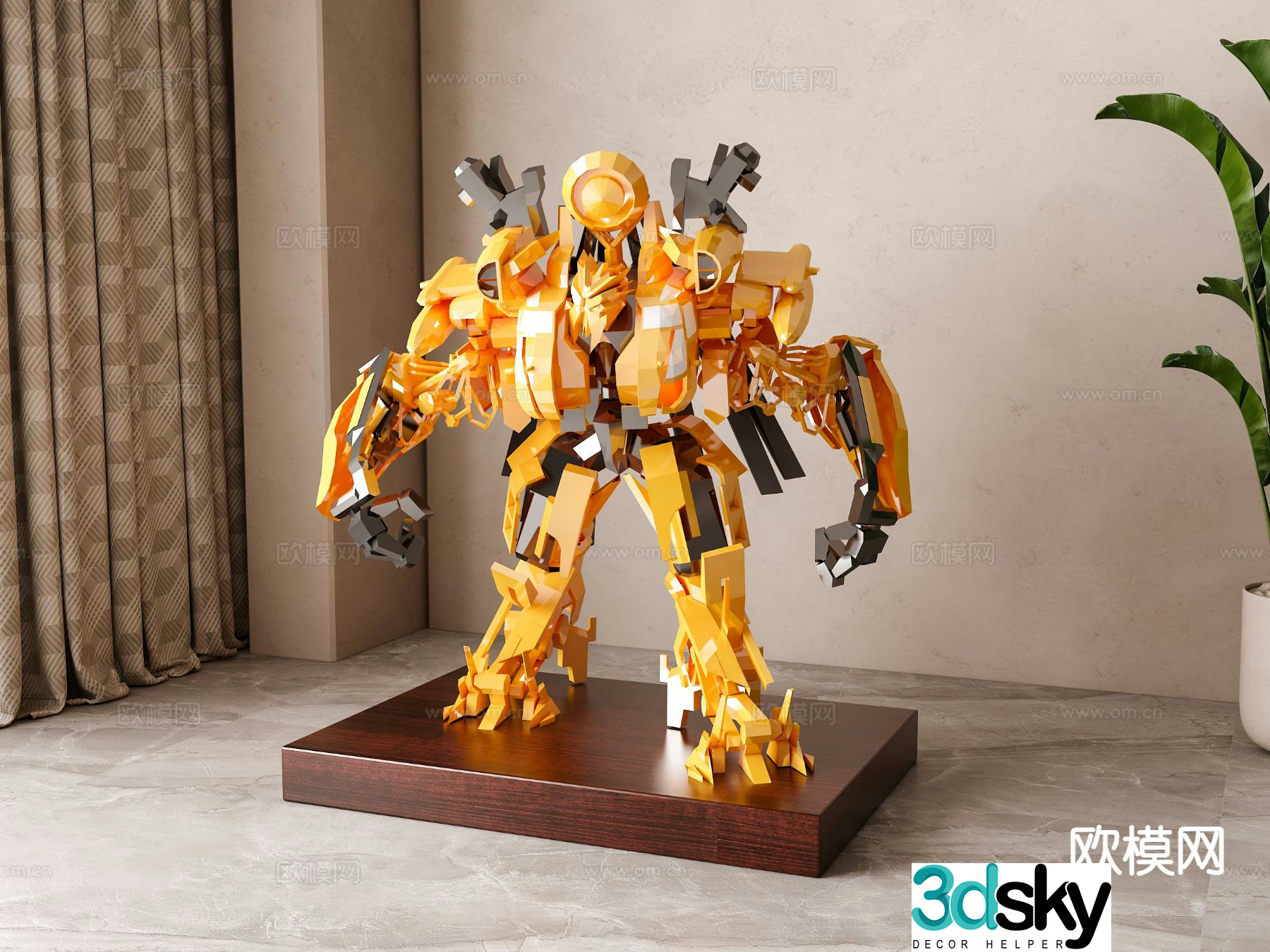 Figure Transformers trendy 3D model