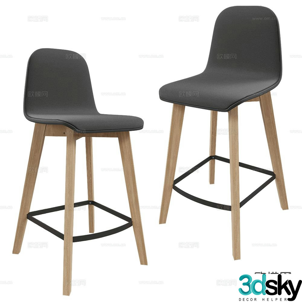 CANCIO bar chair high chair 3d model