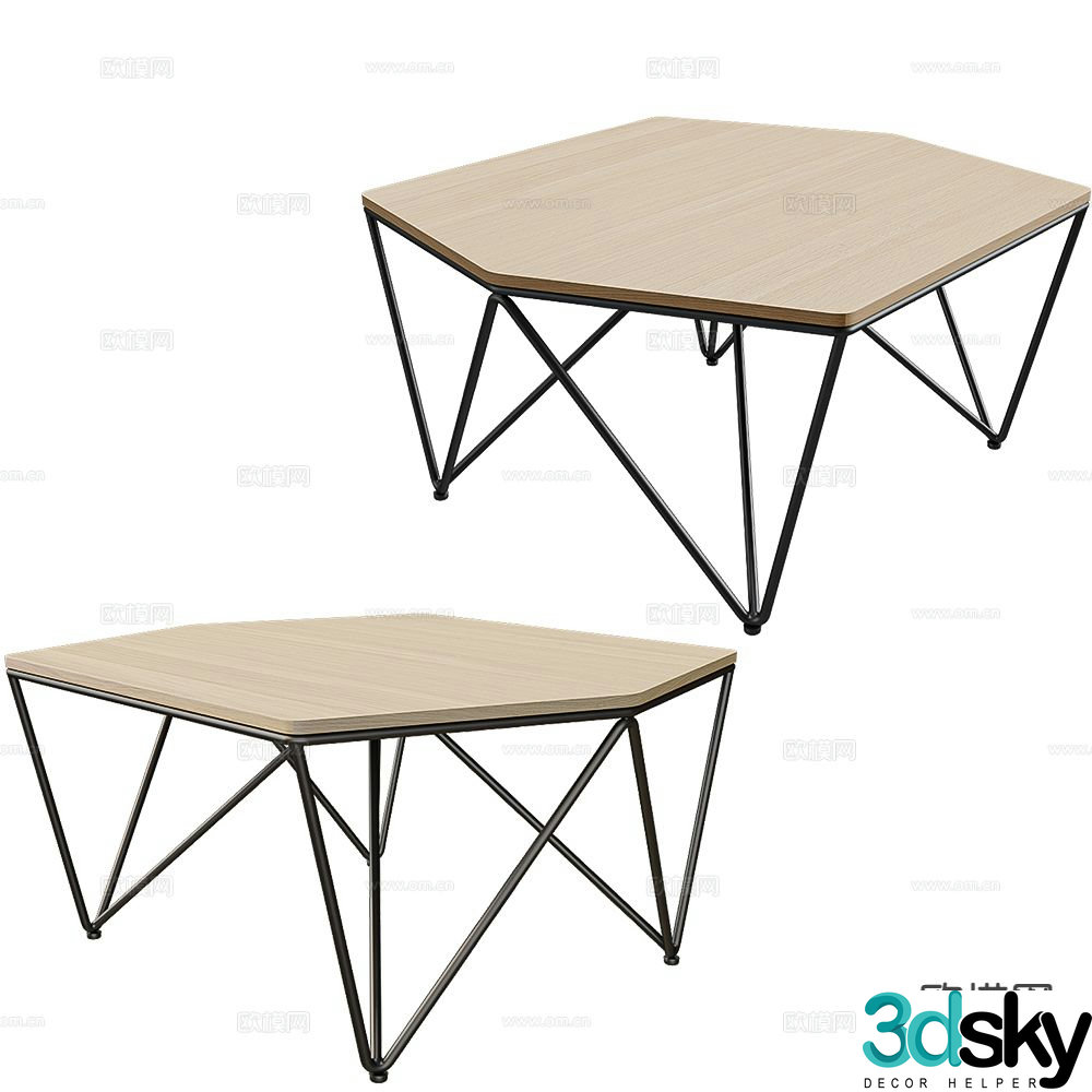Prostoria coffee table 3d model
