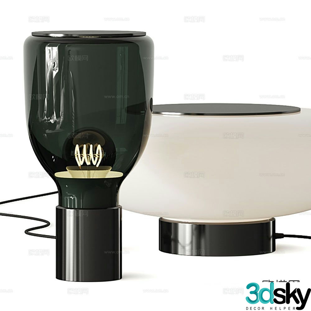 Modern desk lamp 3d model