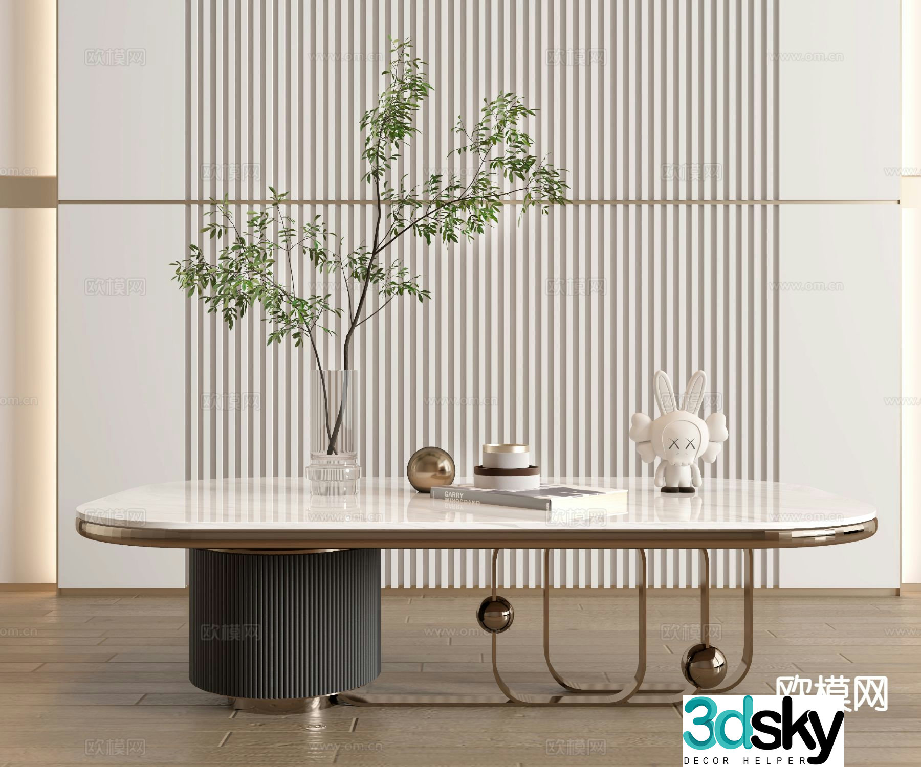 Modern coffee table 3d model