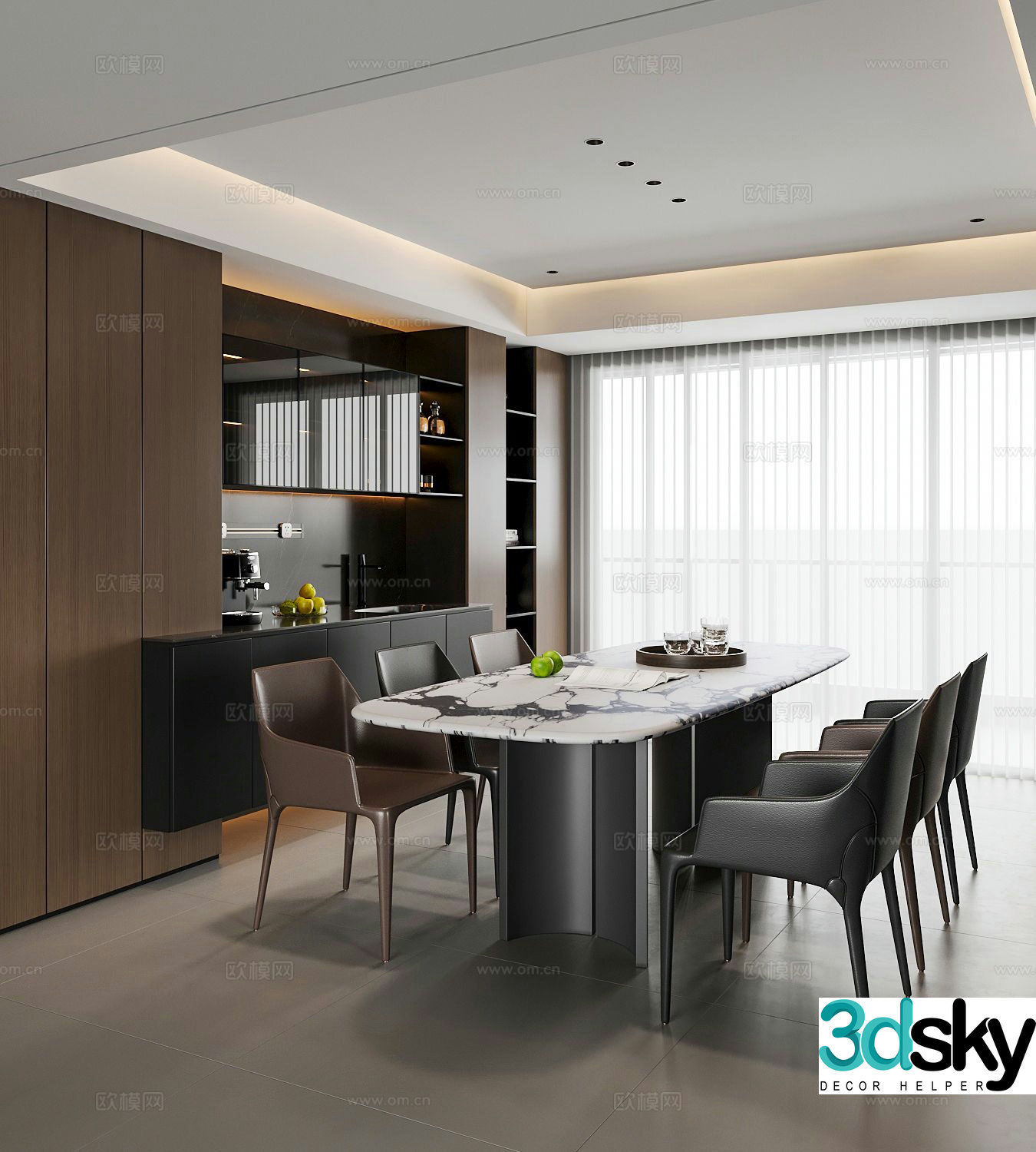 Italian restaurant 3d model