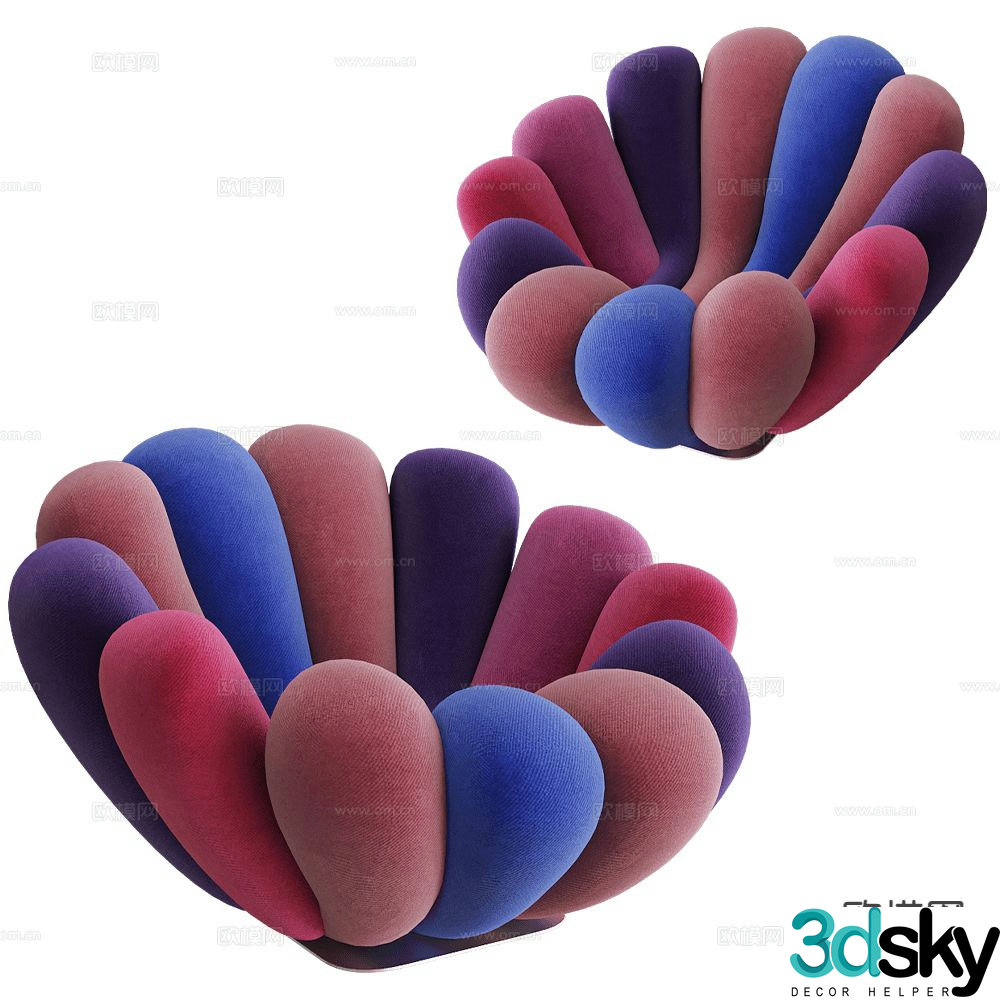 Giovannetti lounge sofa 3d model