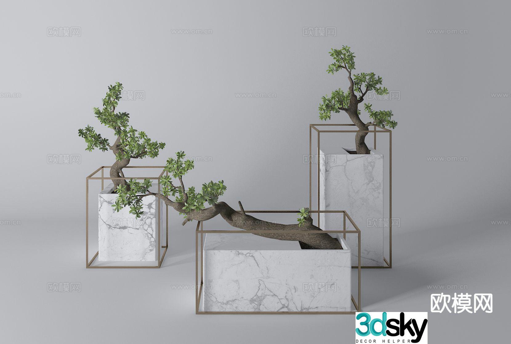 New Chinese style decoration 3d model