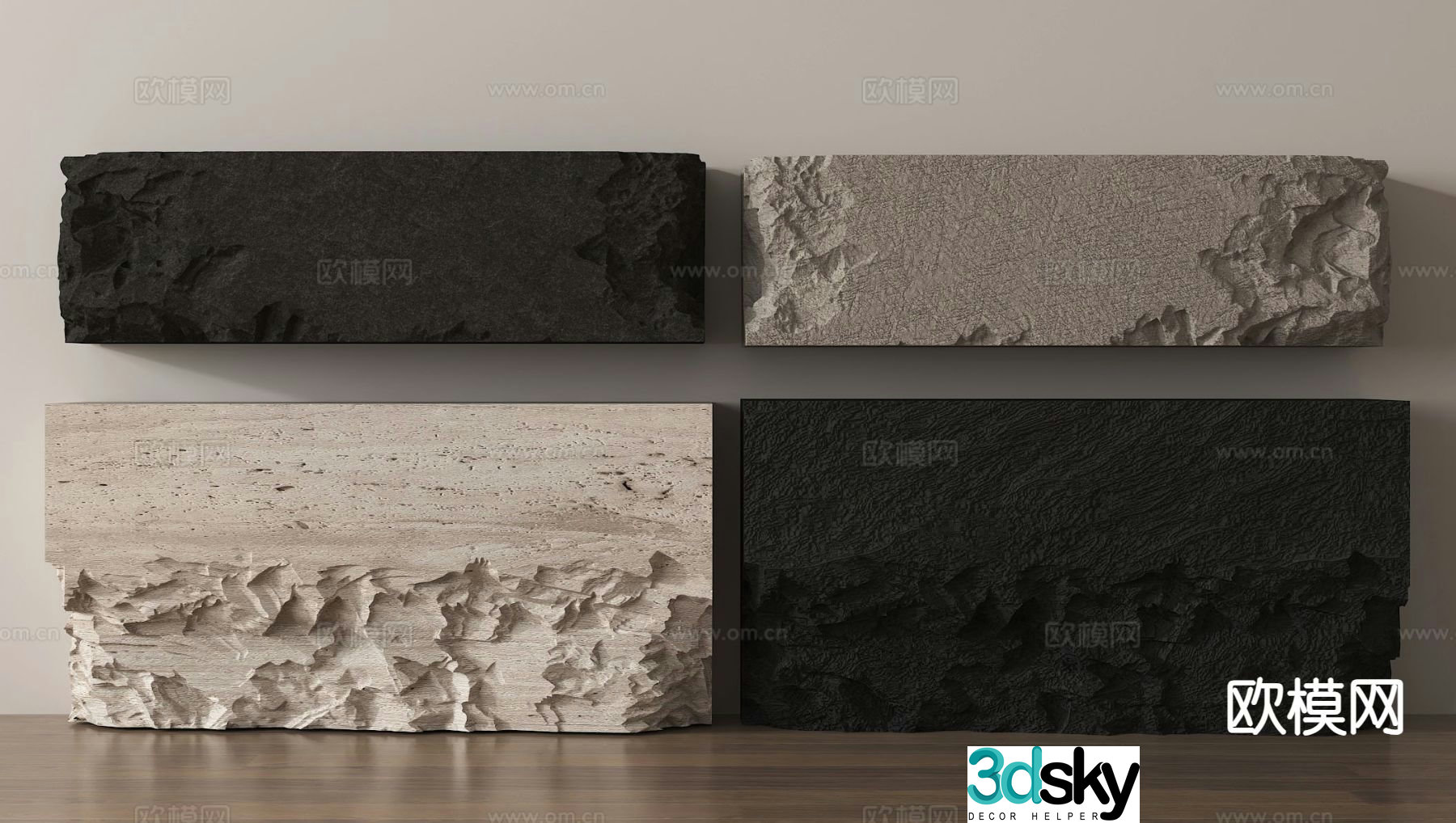 Wabi Sabi front desk reception desk information desk registration desk 3D model