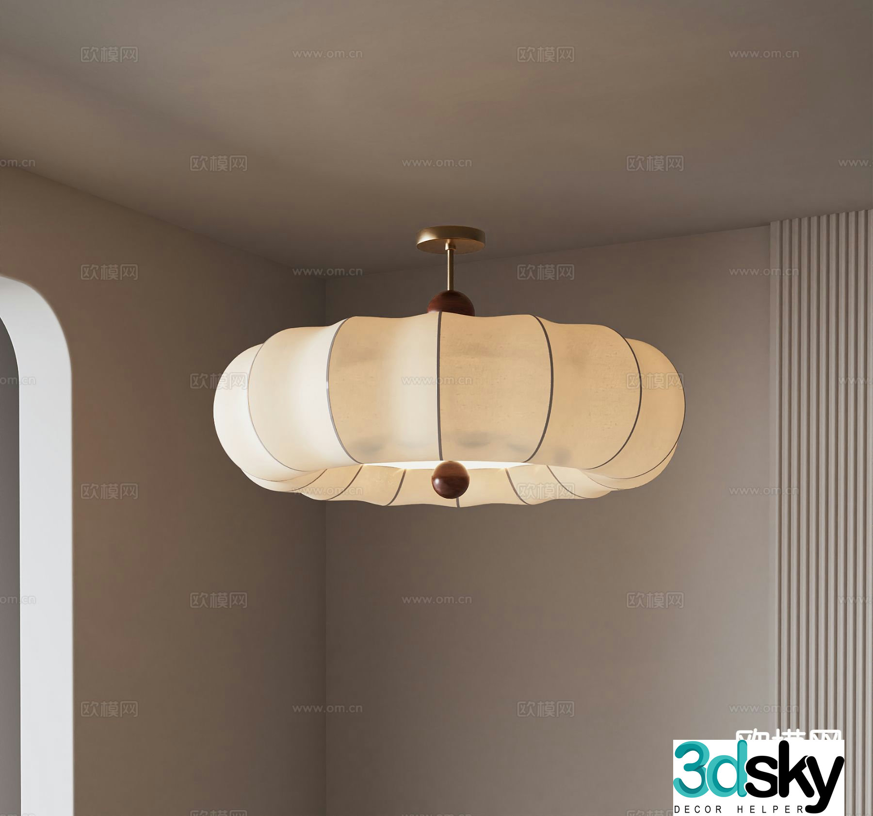French art chandelier 3d model