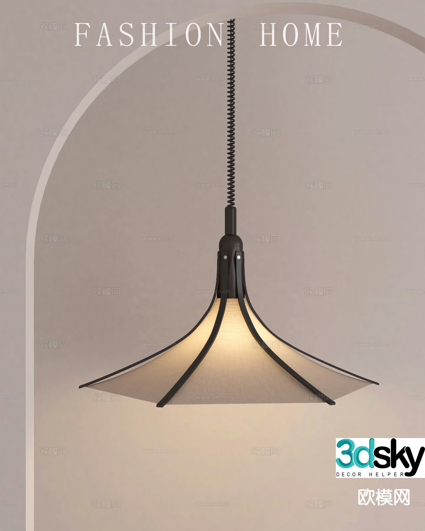 Medieval style chandelier art chandelier 3d model