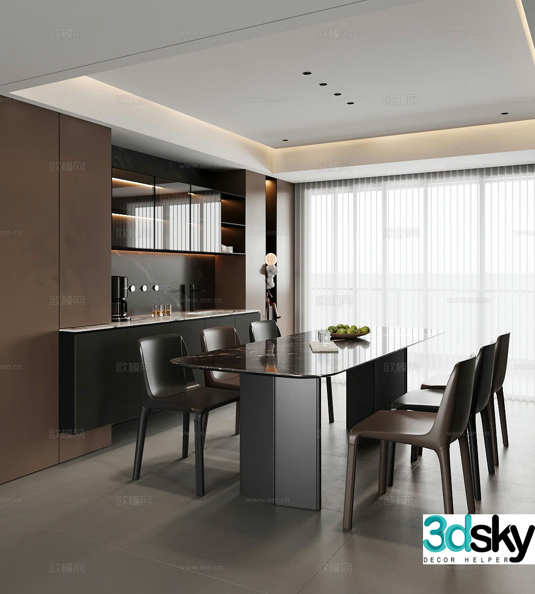 Italian restaurant 3d model