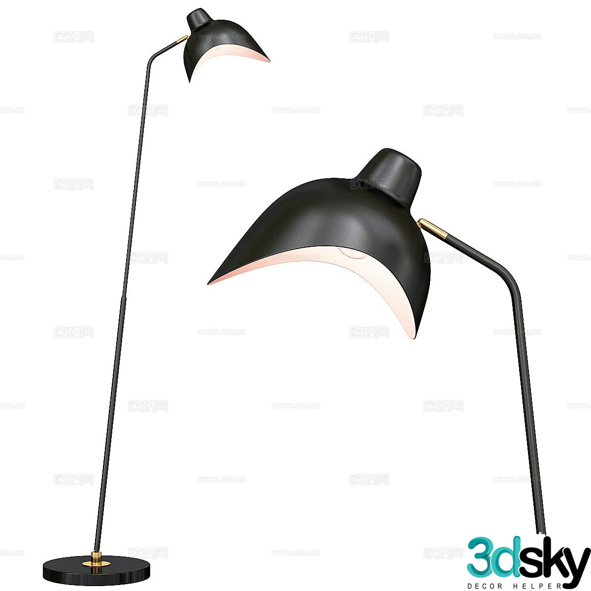 Creative floor lamp 3d model