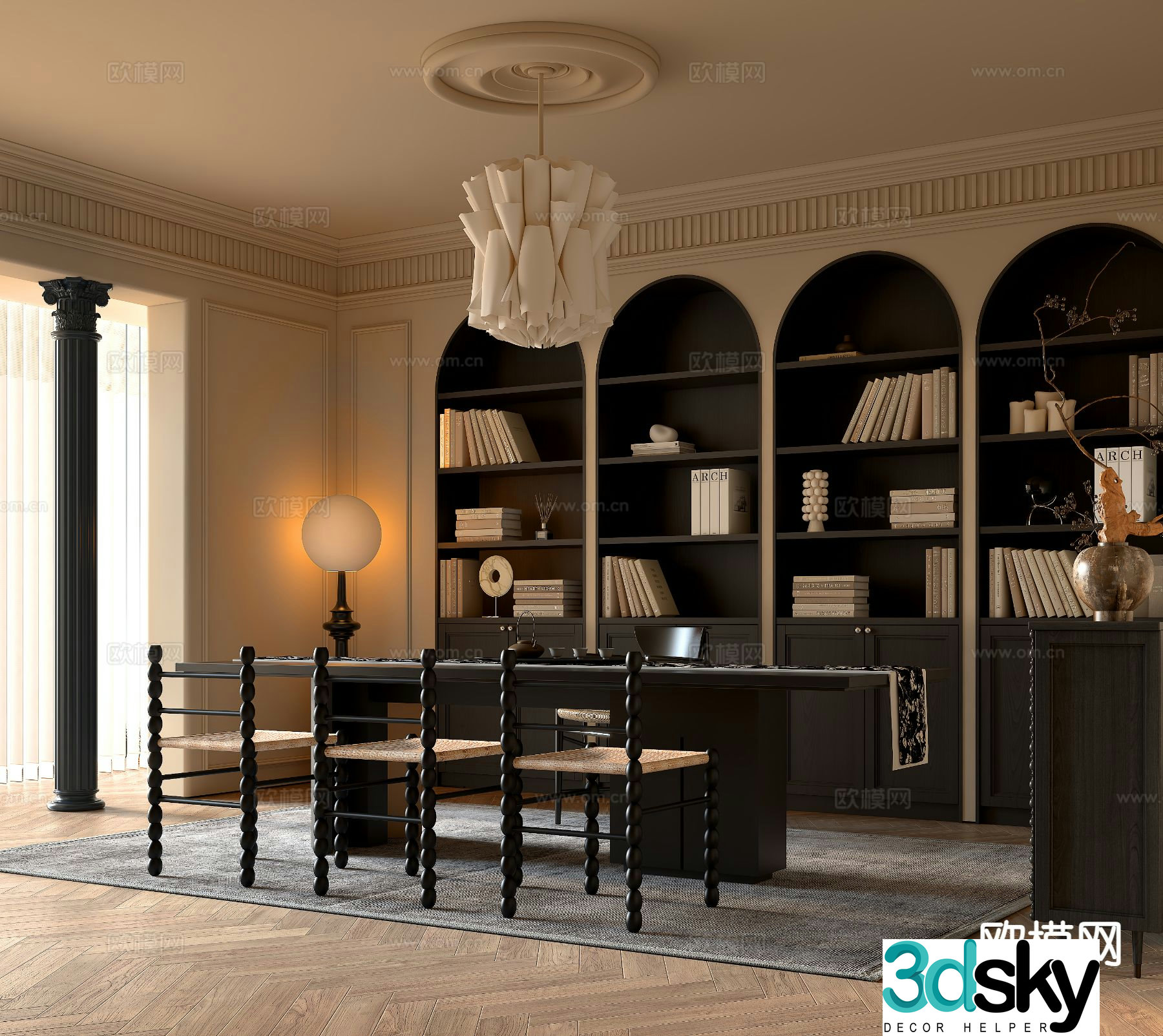 French study 3d model