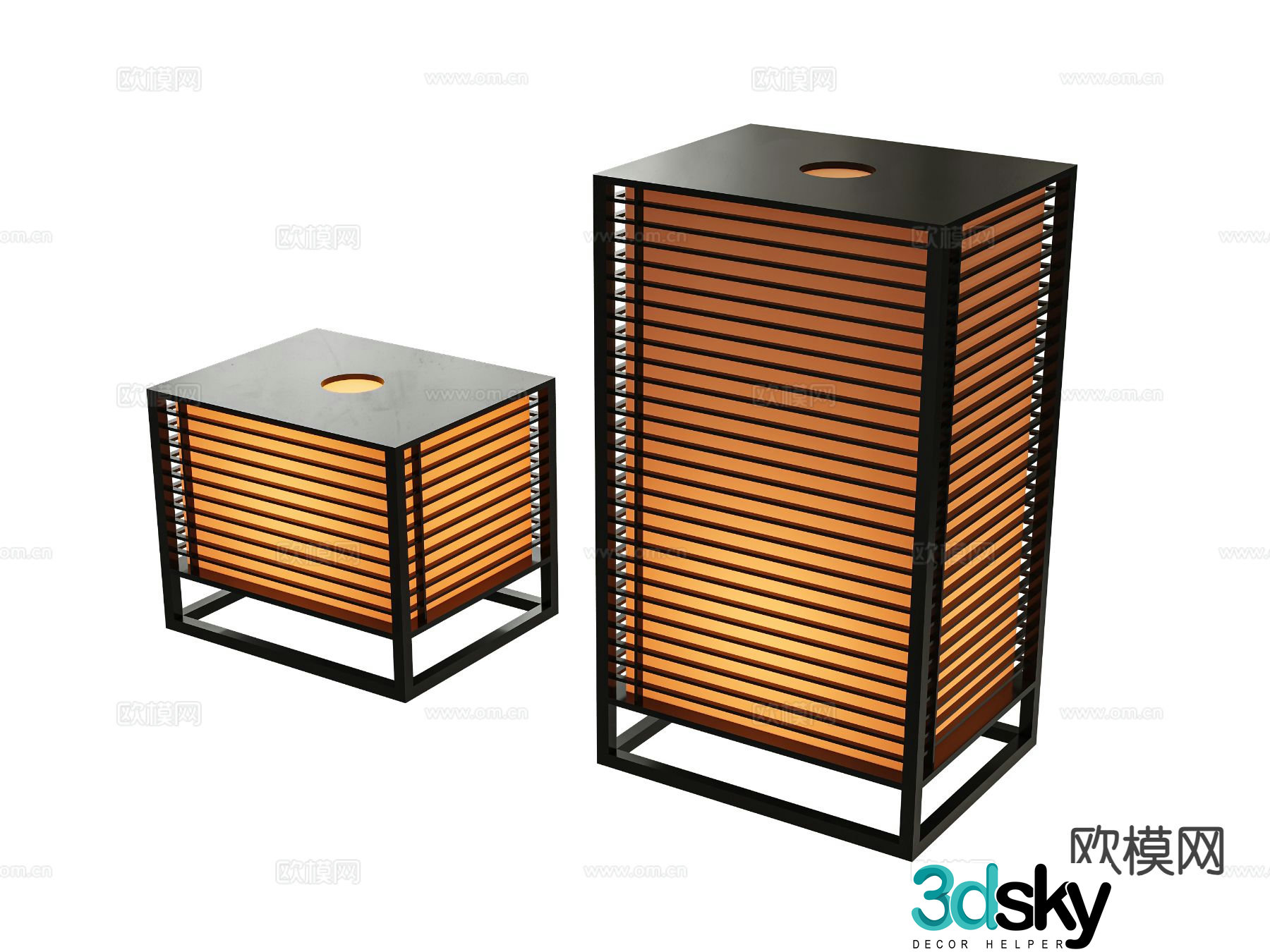 Outdoor floor lamp 3d model