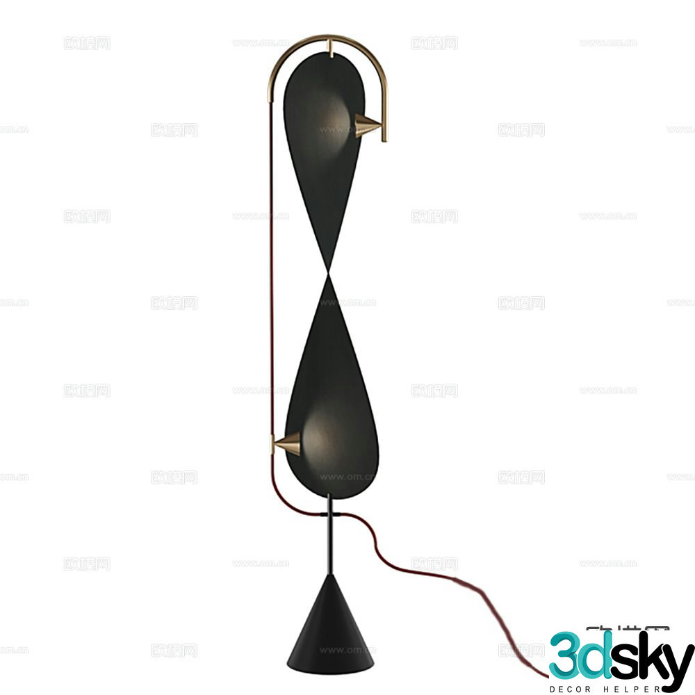 Italian lamps lighting floor lamp 3d model