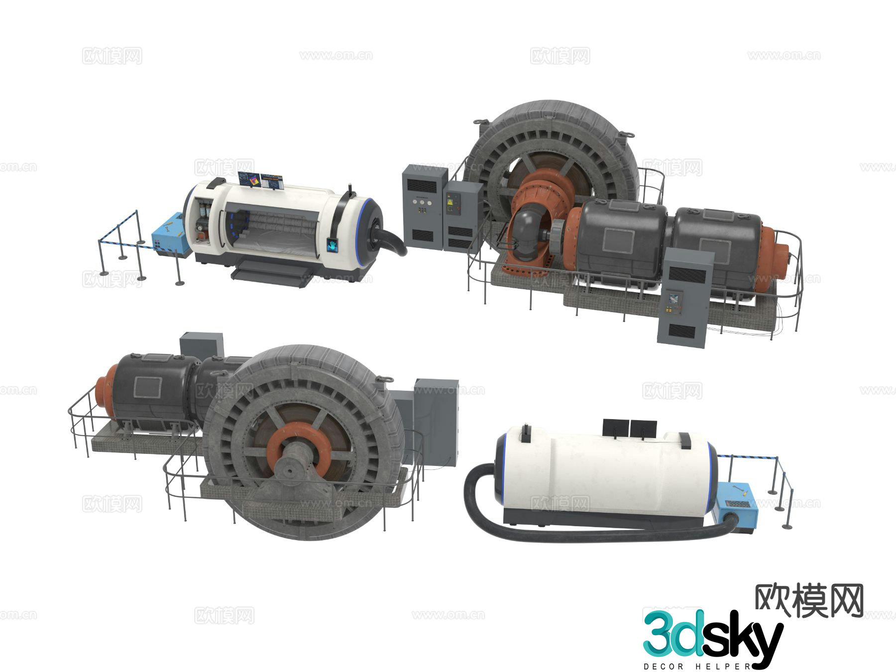 factory equipment industrial equipment factory equipment 3d model
