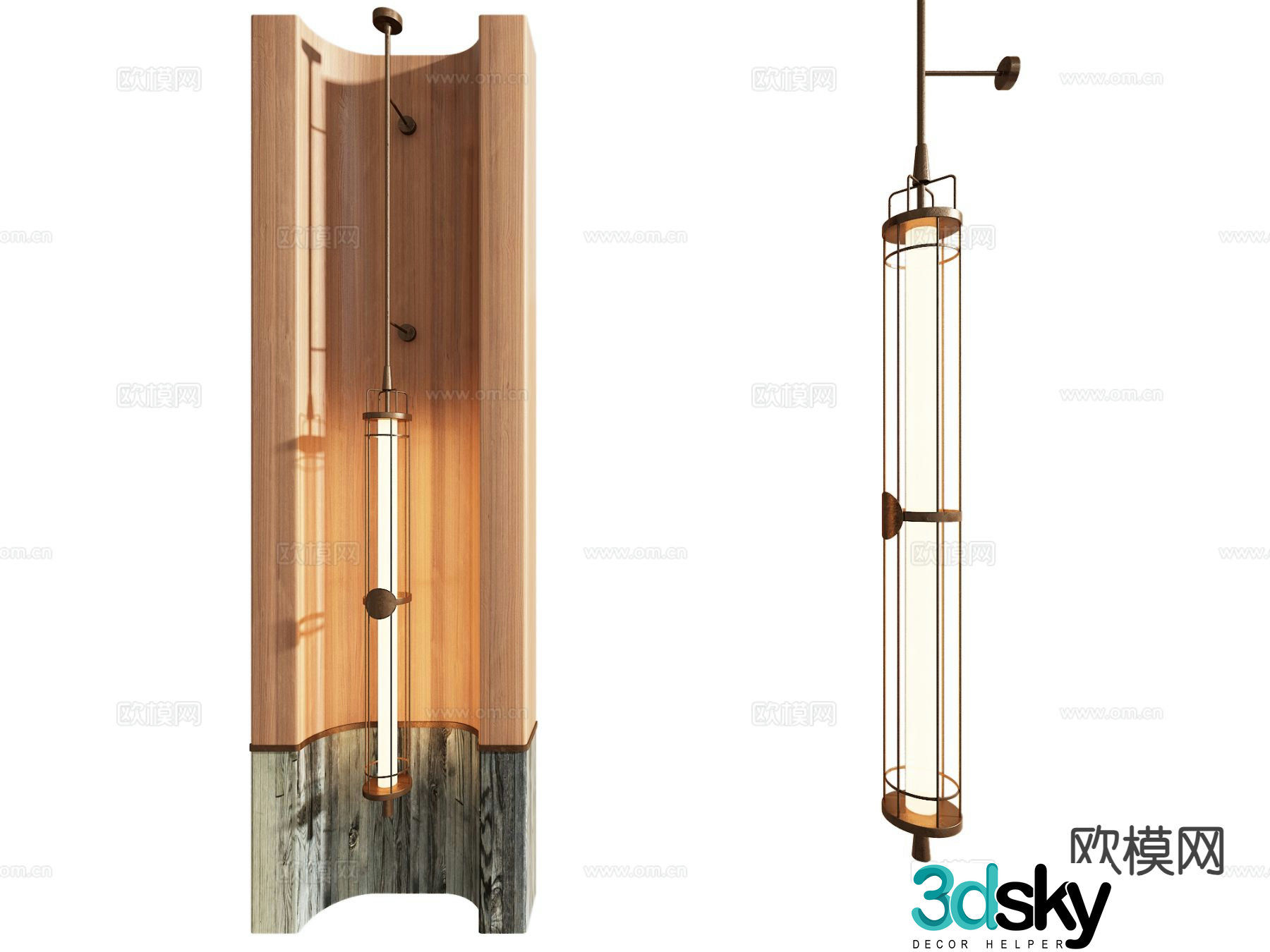 New Chinese style wall lamp 3d model
