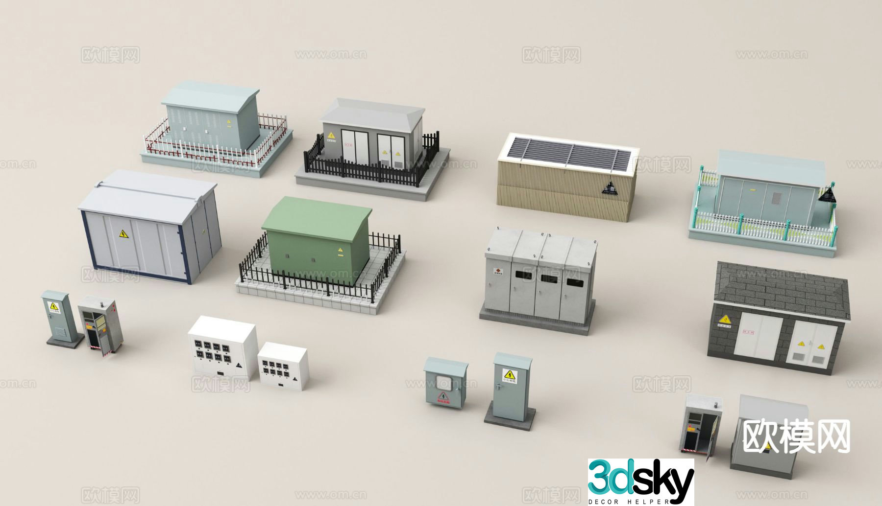 Distribution box distribution room distribution room 3d model