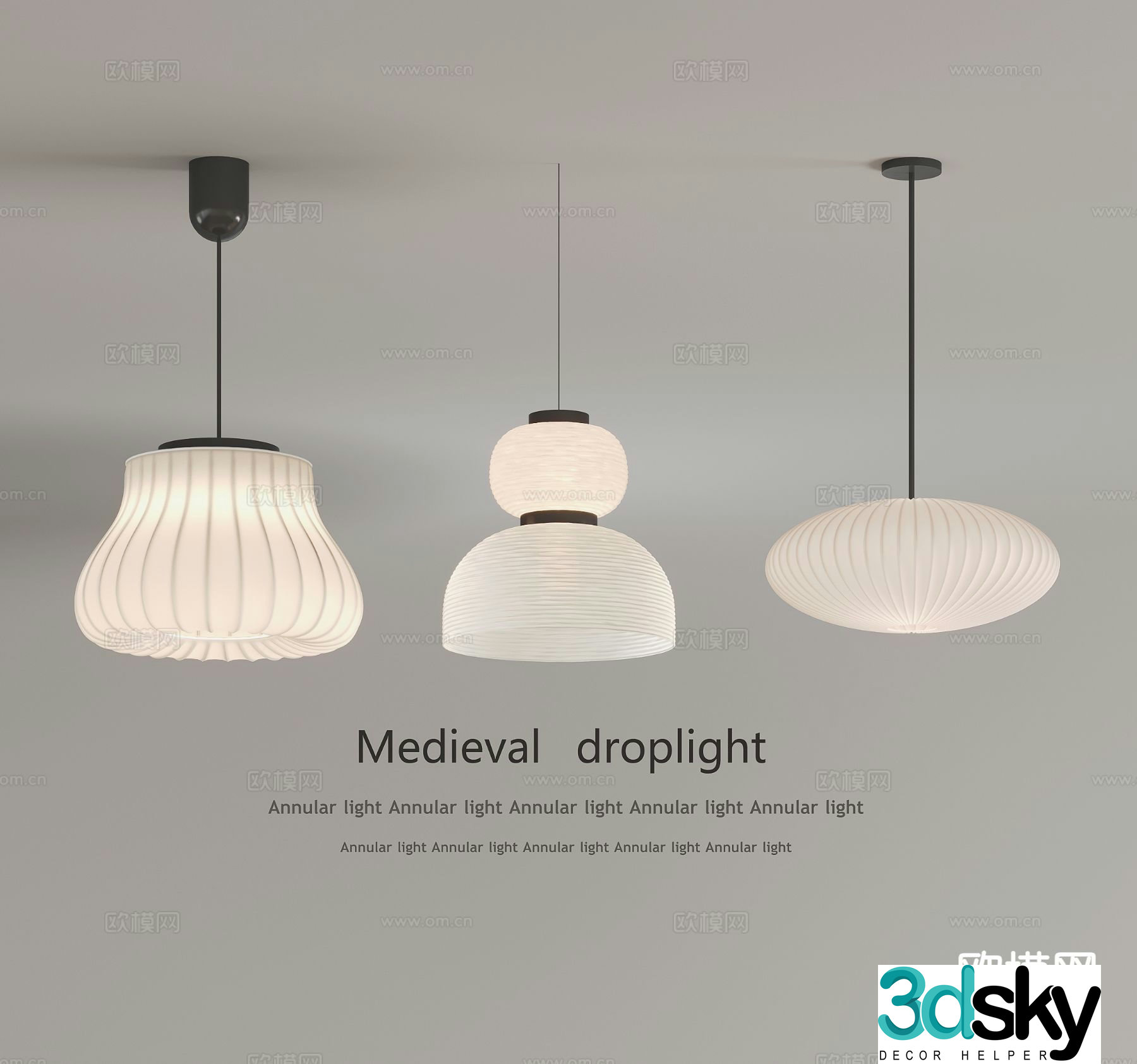 French chandelier dining room chandelier bedroom chandelier special-shaped chandelier 3D model