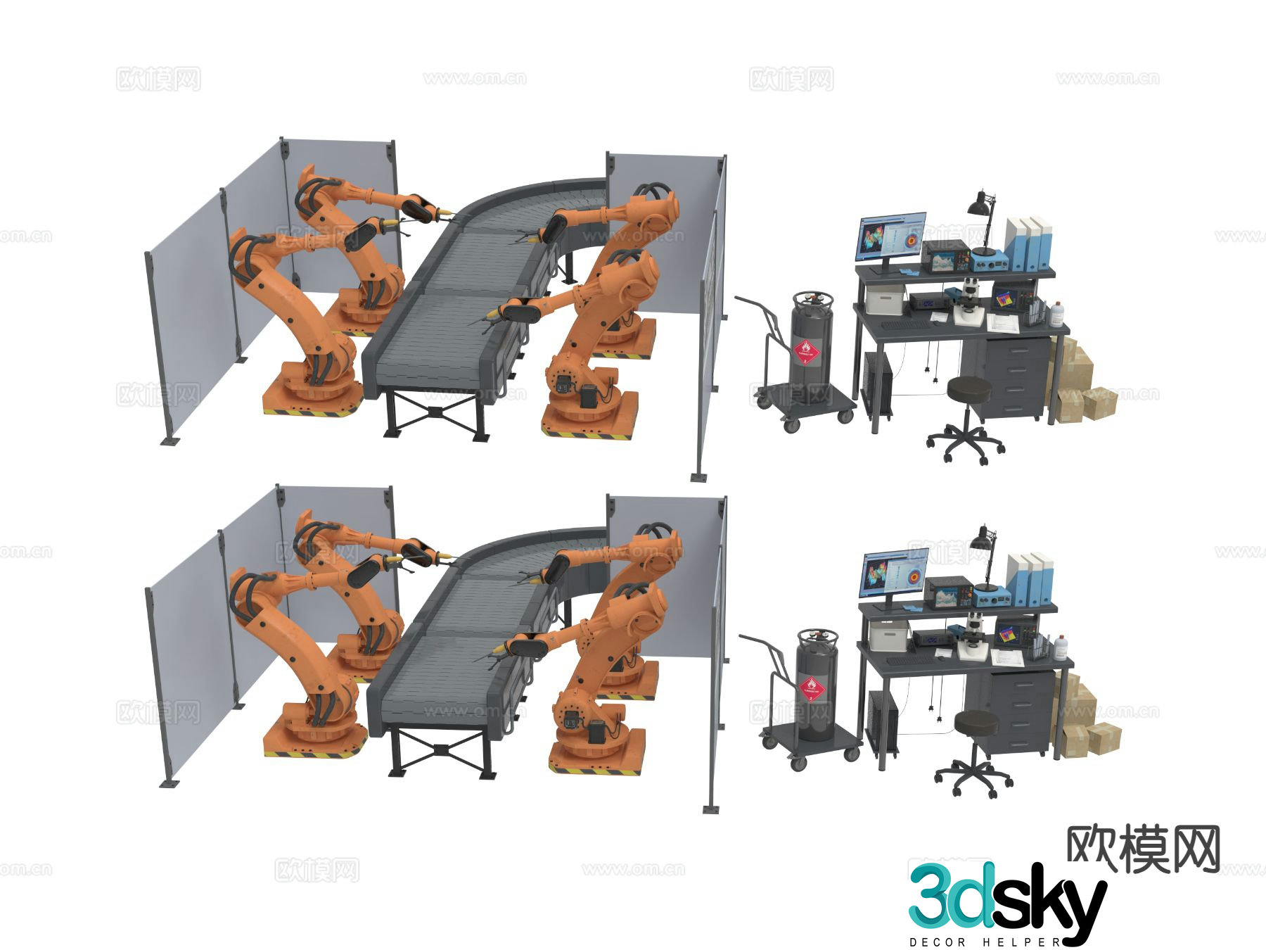industrial equipment industrial equipment robotic arm 3d model