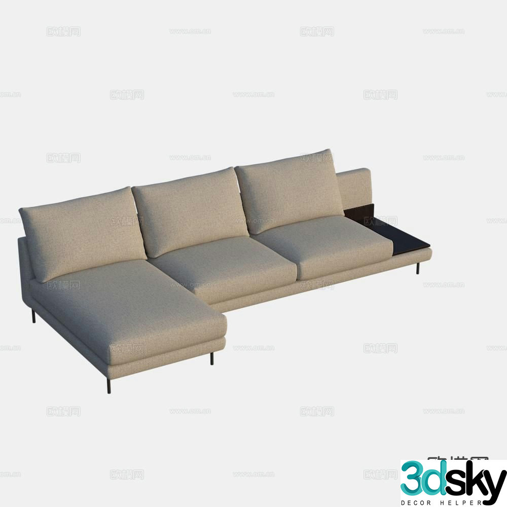 Modern corner sofa 3d model
