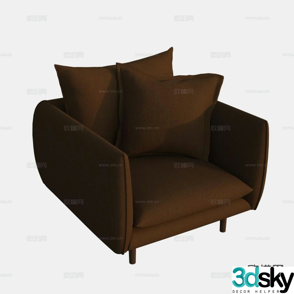 Single sofa leisure sofa 3d model