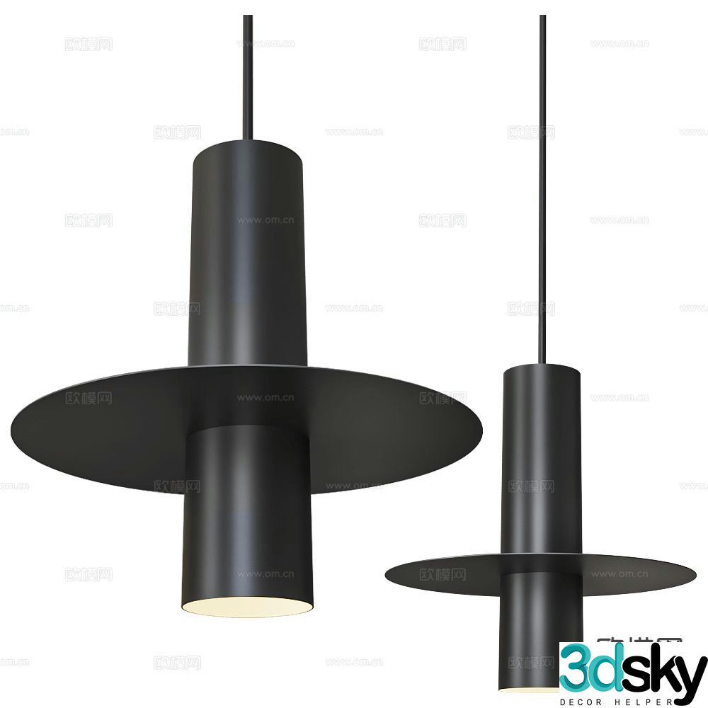 COVO modern small chandelier 3d model