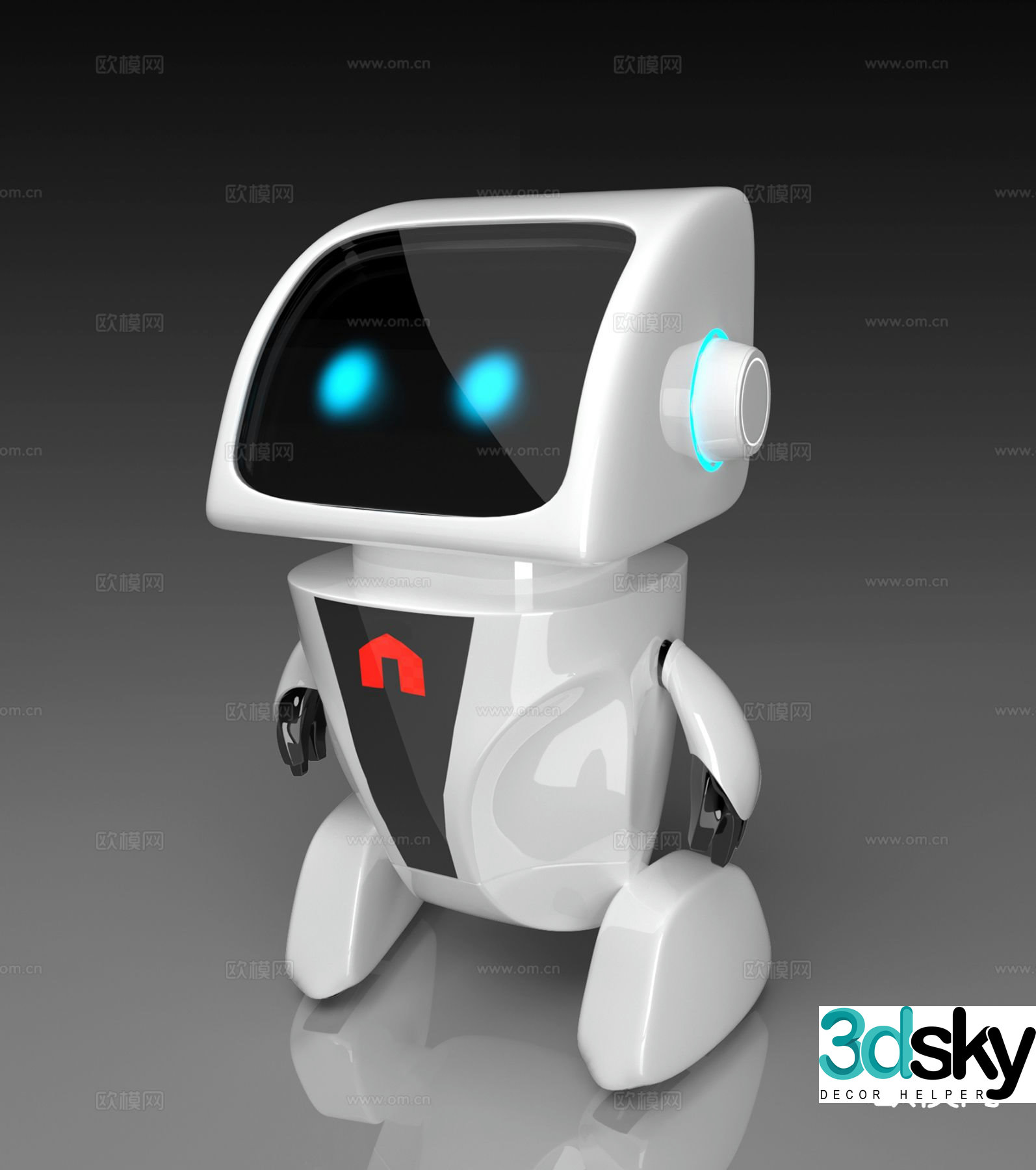 Intelligent robot 3d model