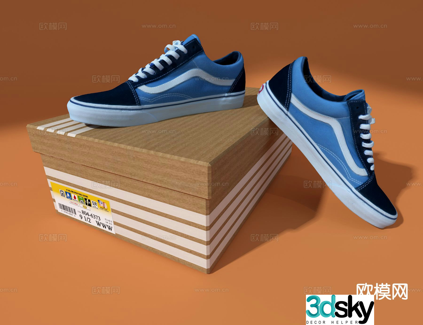 Vance shoes sneakers casual shoes 3d model