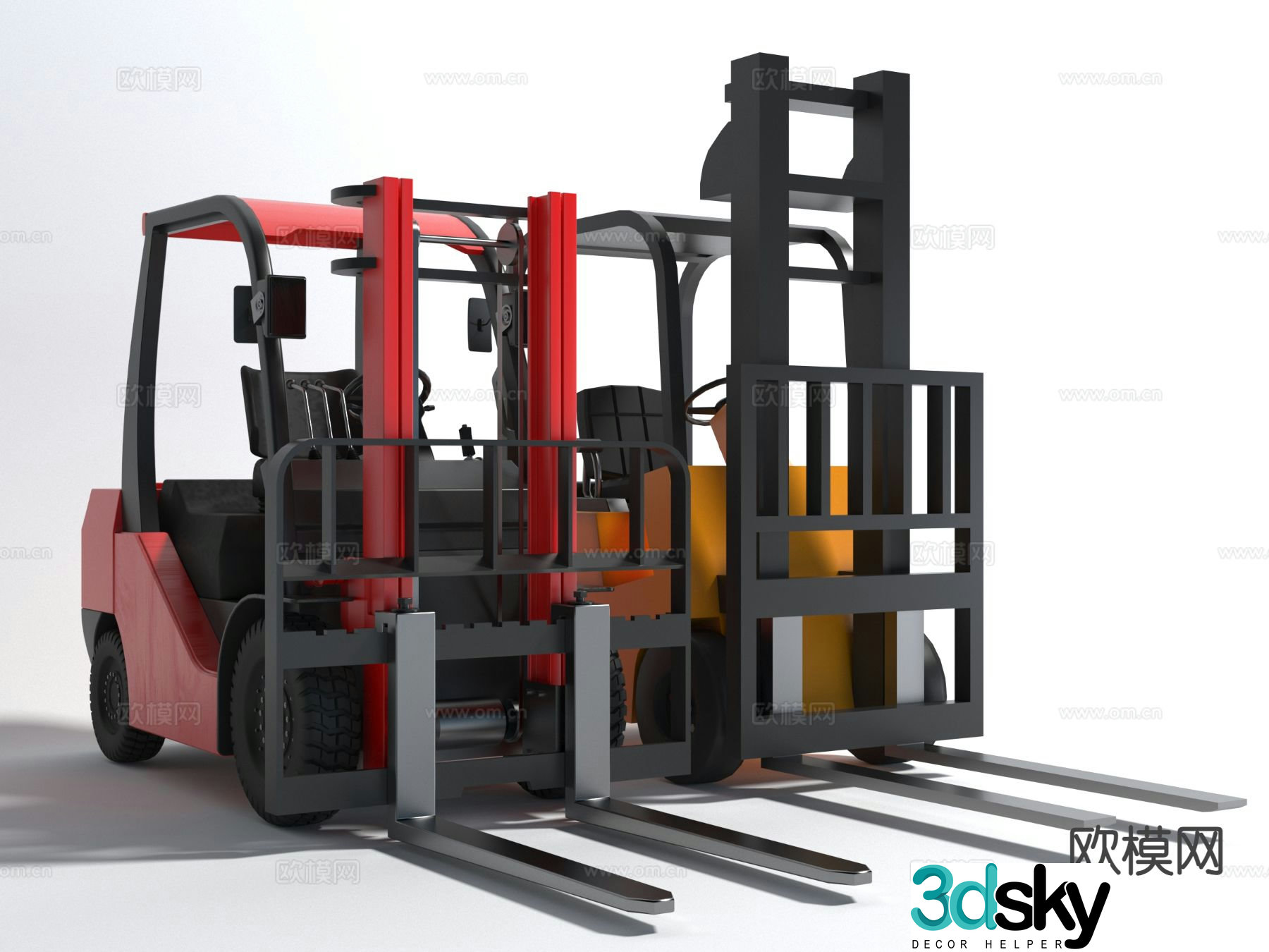 Tool truck weeding truck 3d model