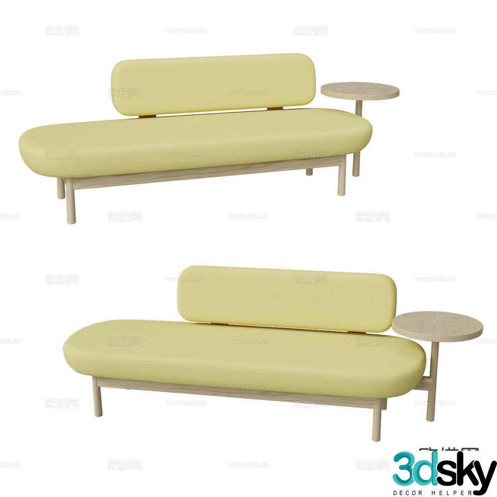 Inno modern multi-seater sofa 3d model