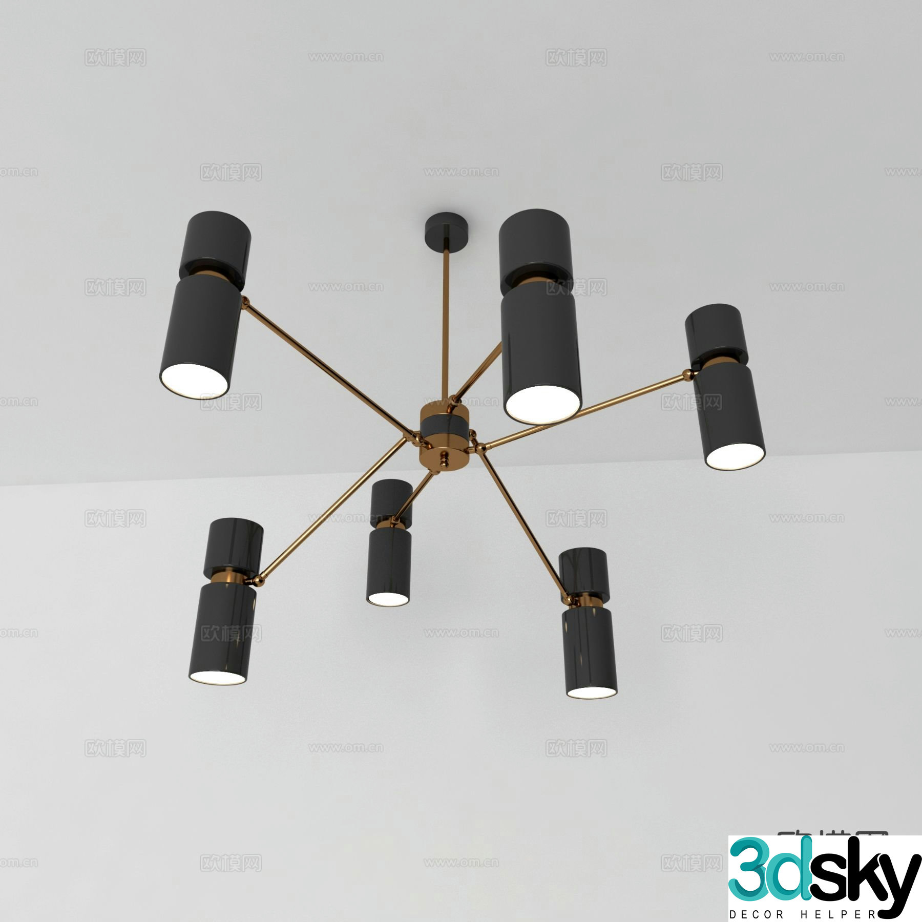 Creative chandelier art chandelier 3d model
