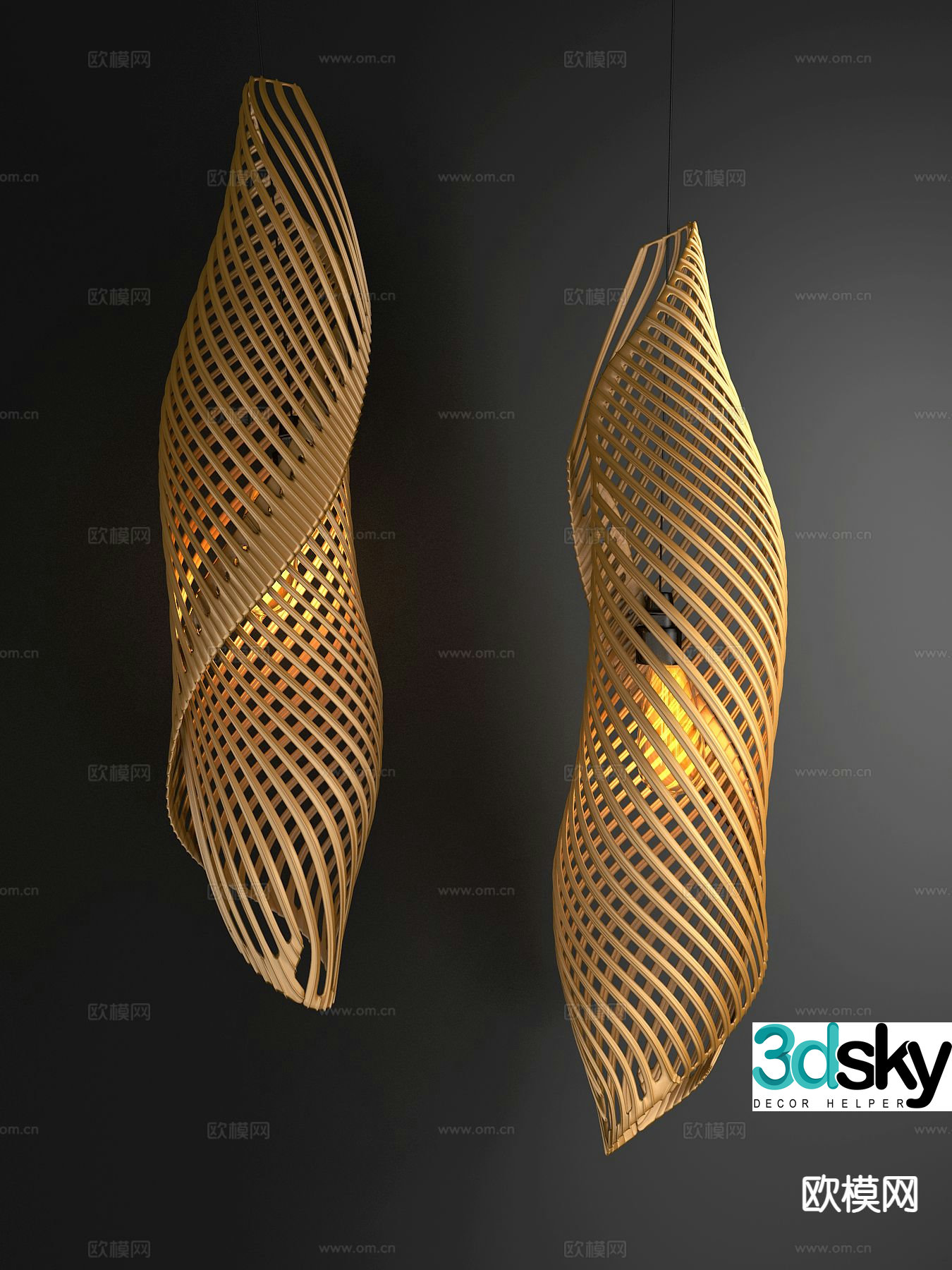 Creative chandelier art chandelier 3d model
