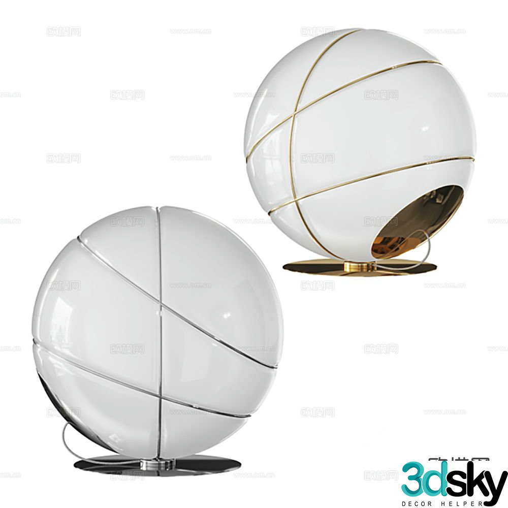 Italian lamps lighting table lamp 3d model