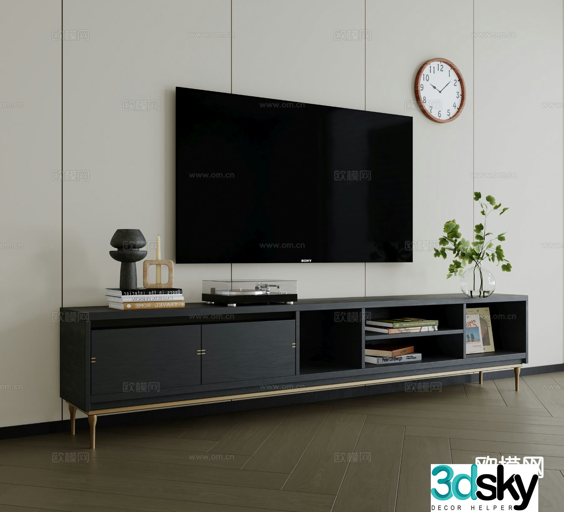 Modern TV cabinet 3d model