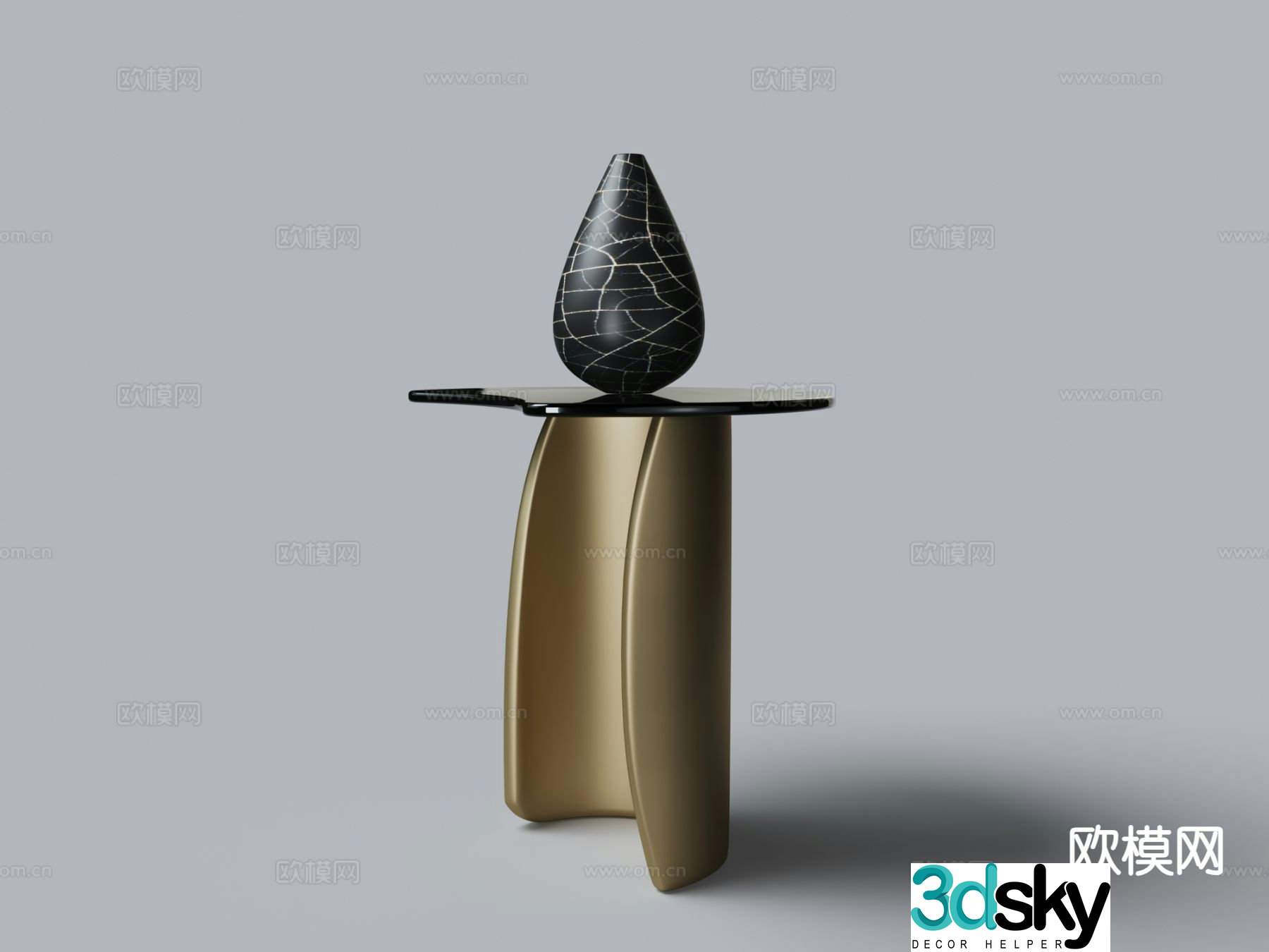 Modern side table corner table table table 3d model