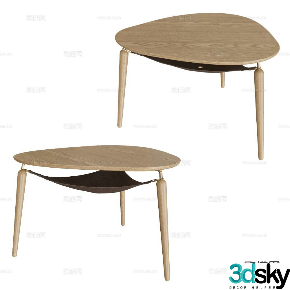 UMAGE log coffee table 3d model