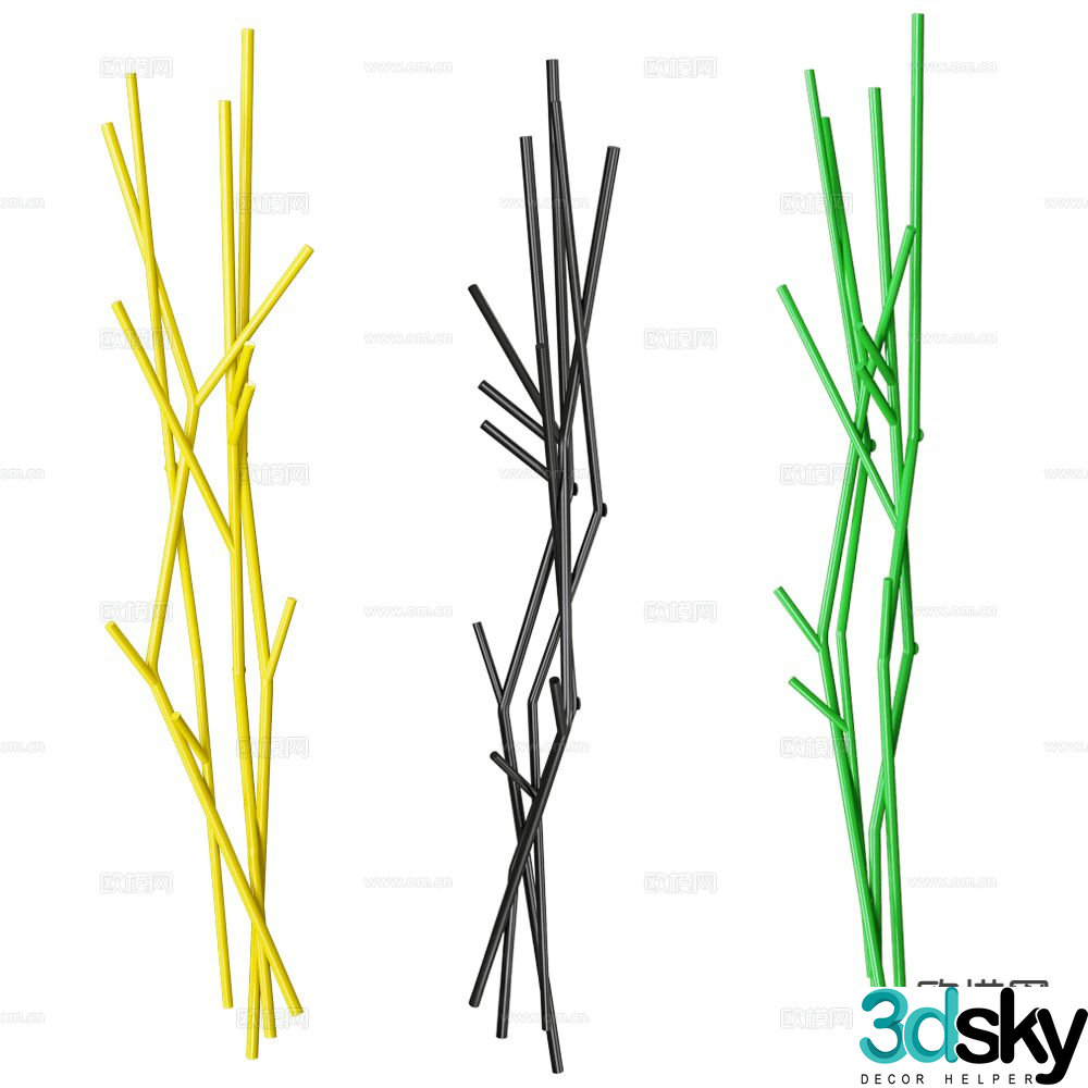 COVO colorful clothes hanger 3d model