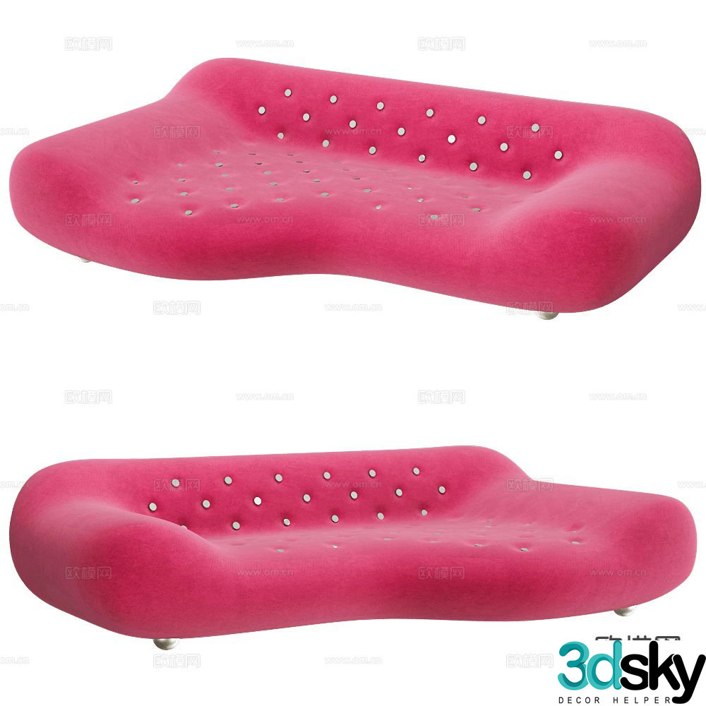 Giovannetti Memphis special shaped sofa shaped sofa 3d model