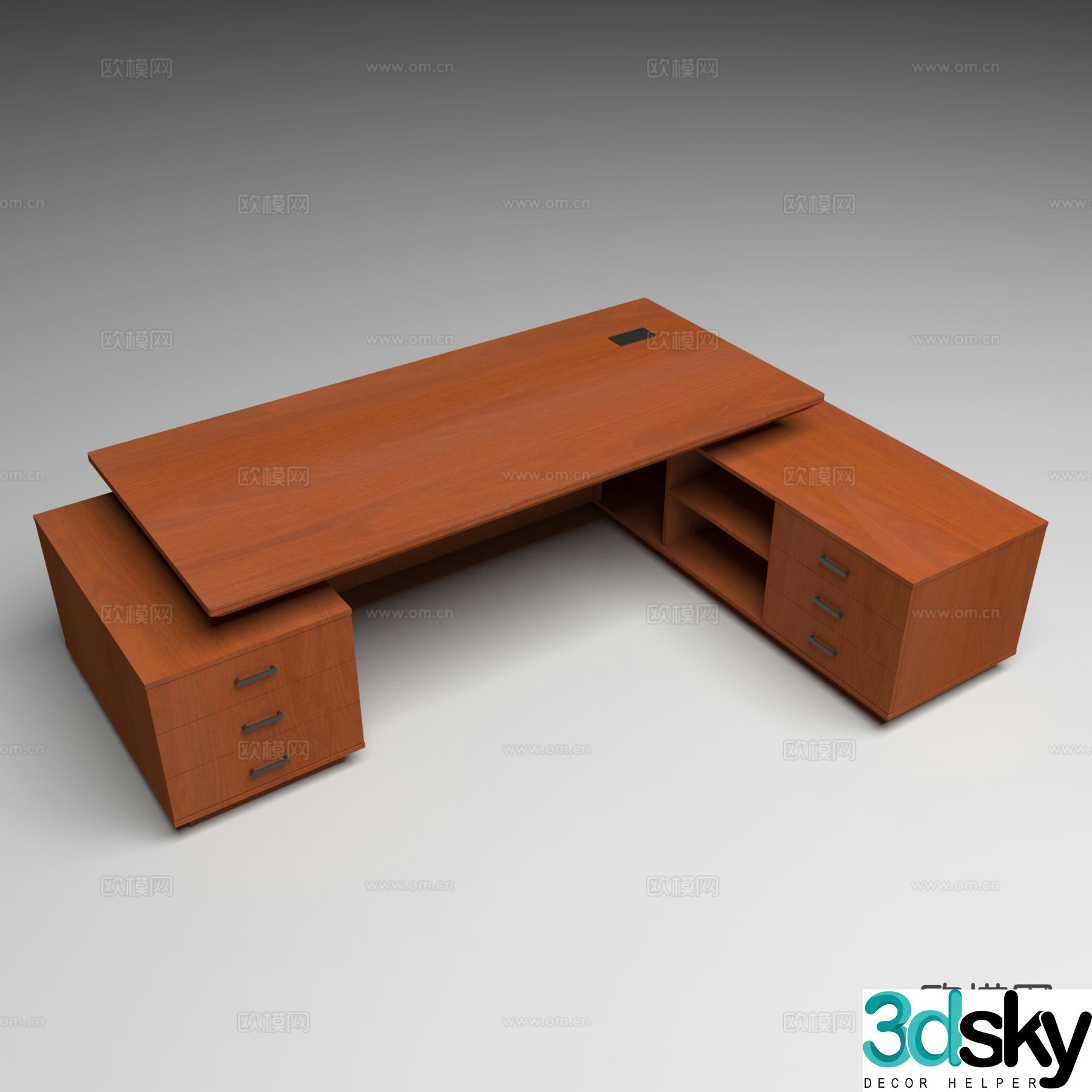 Office furniture desk boss desk 3d model