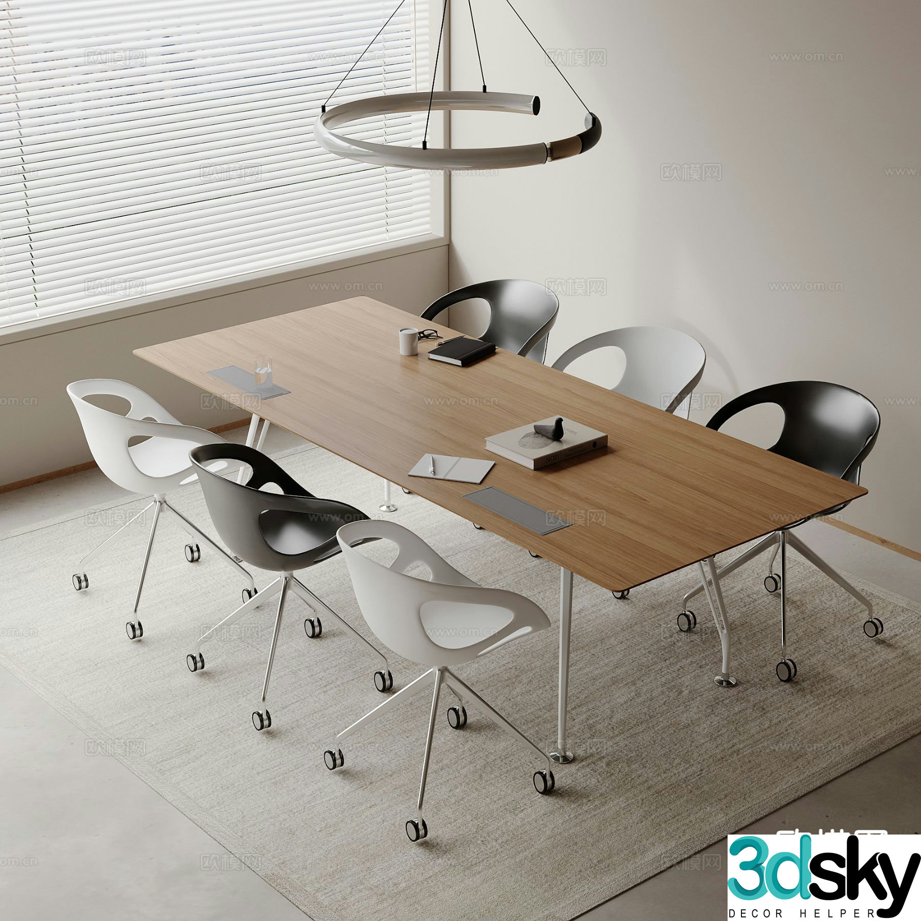 Modern conference table conference table 3d model