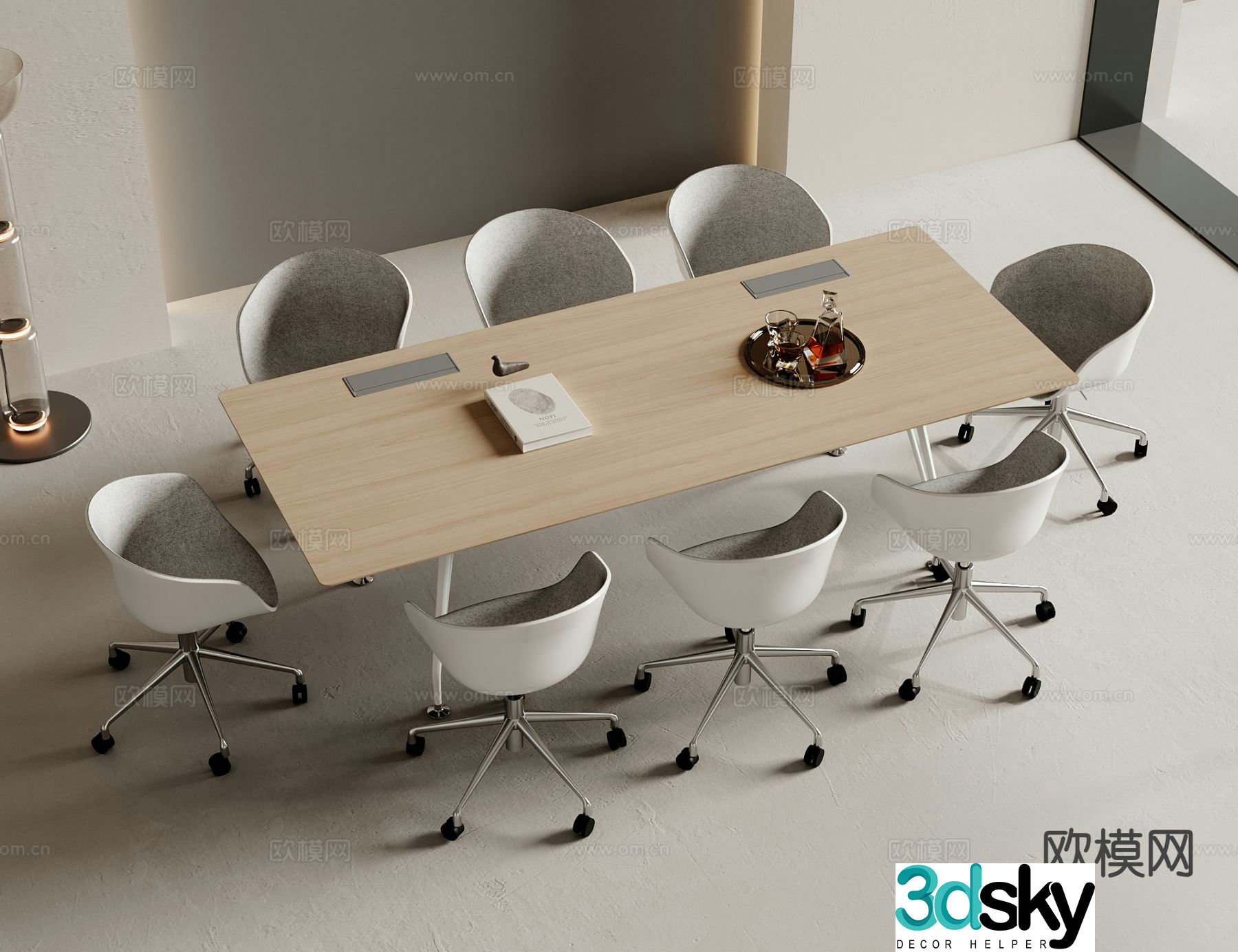 Modern conference table conference table 3d model