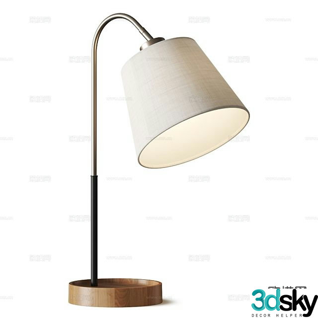 Modern desk lamp 3d model