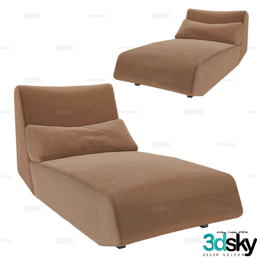 Prostoria beanbag sofa lounge chair 3d model