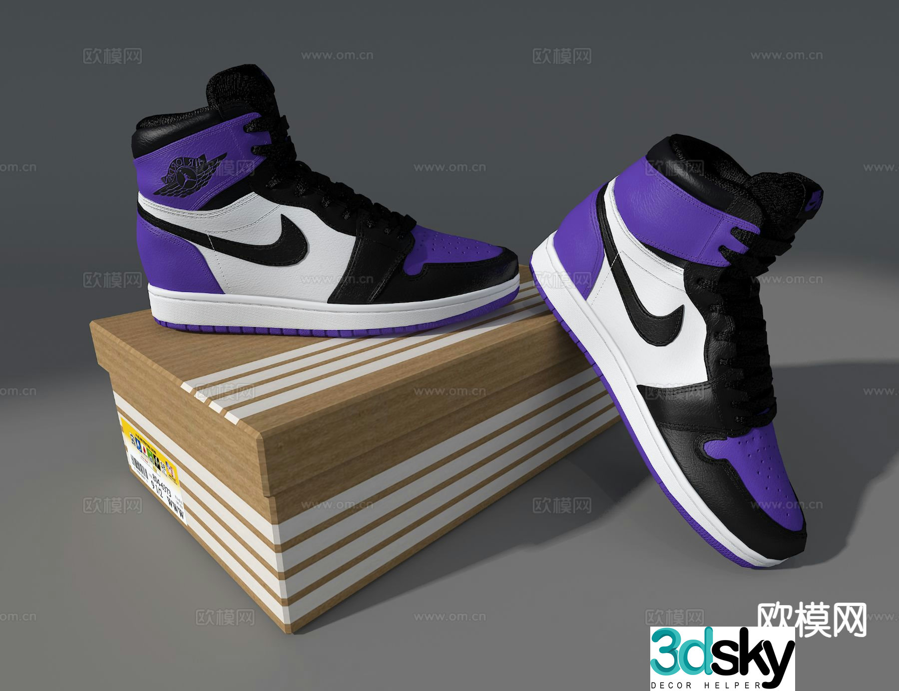 shoes sneakers nike shoes 3d model
