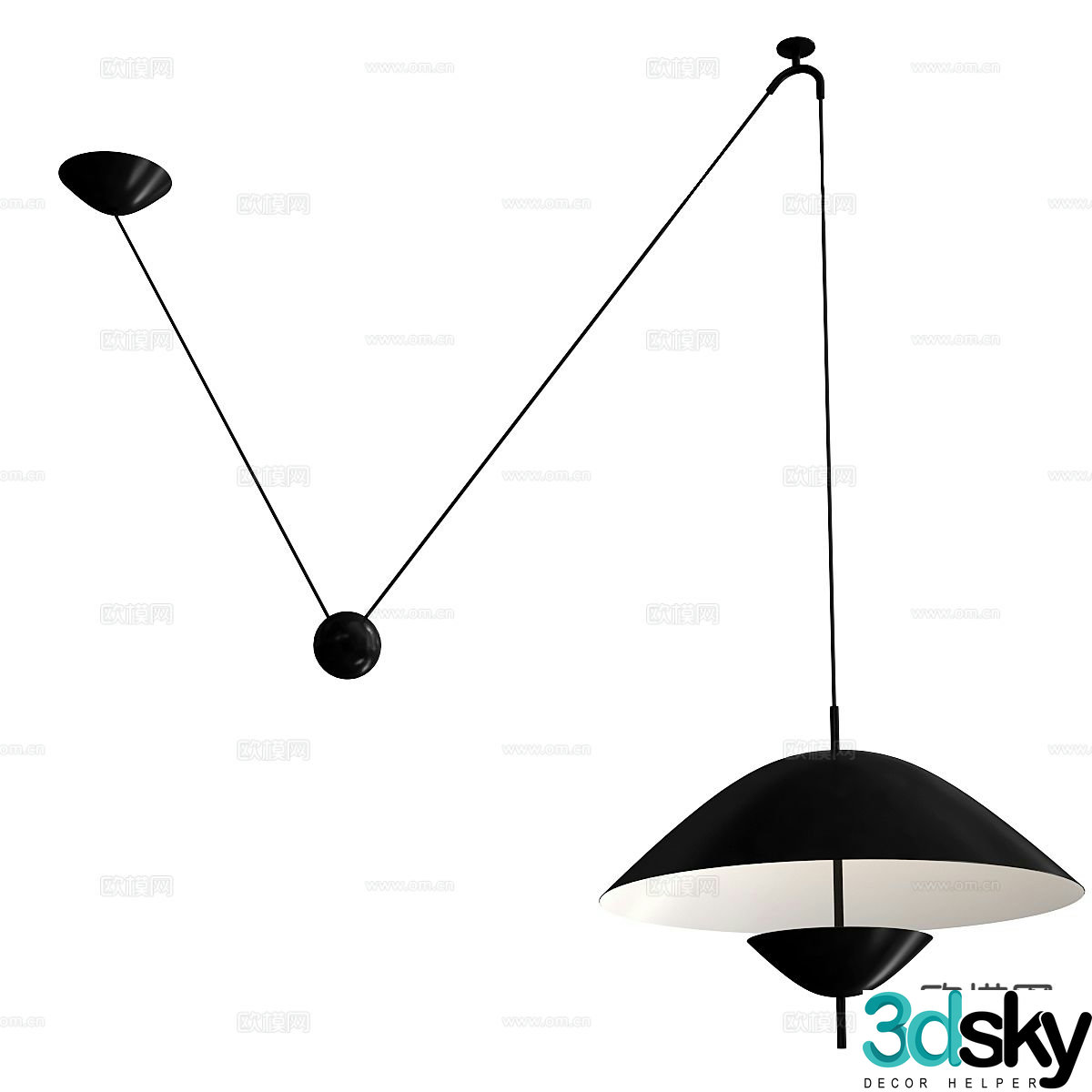 Creative chandelier art chandelier 3d model