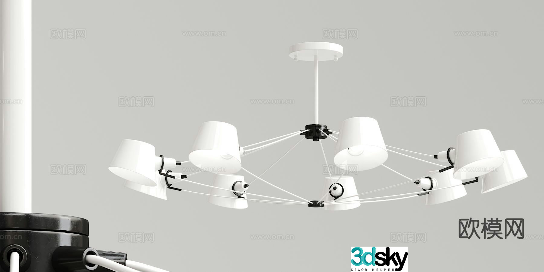 Creative chandelier art chandelier 3d model