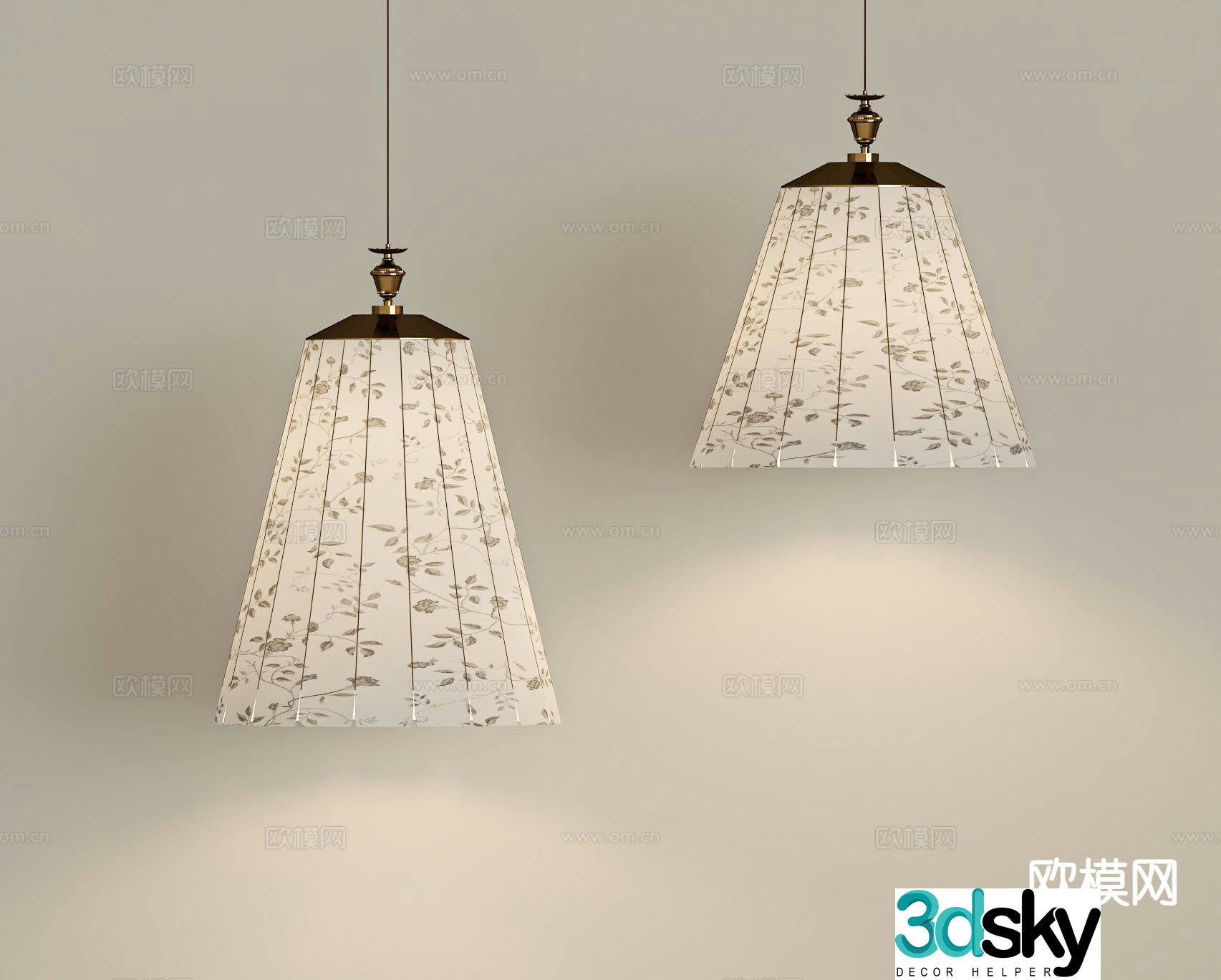French chandelier art chandelier 3d model